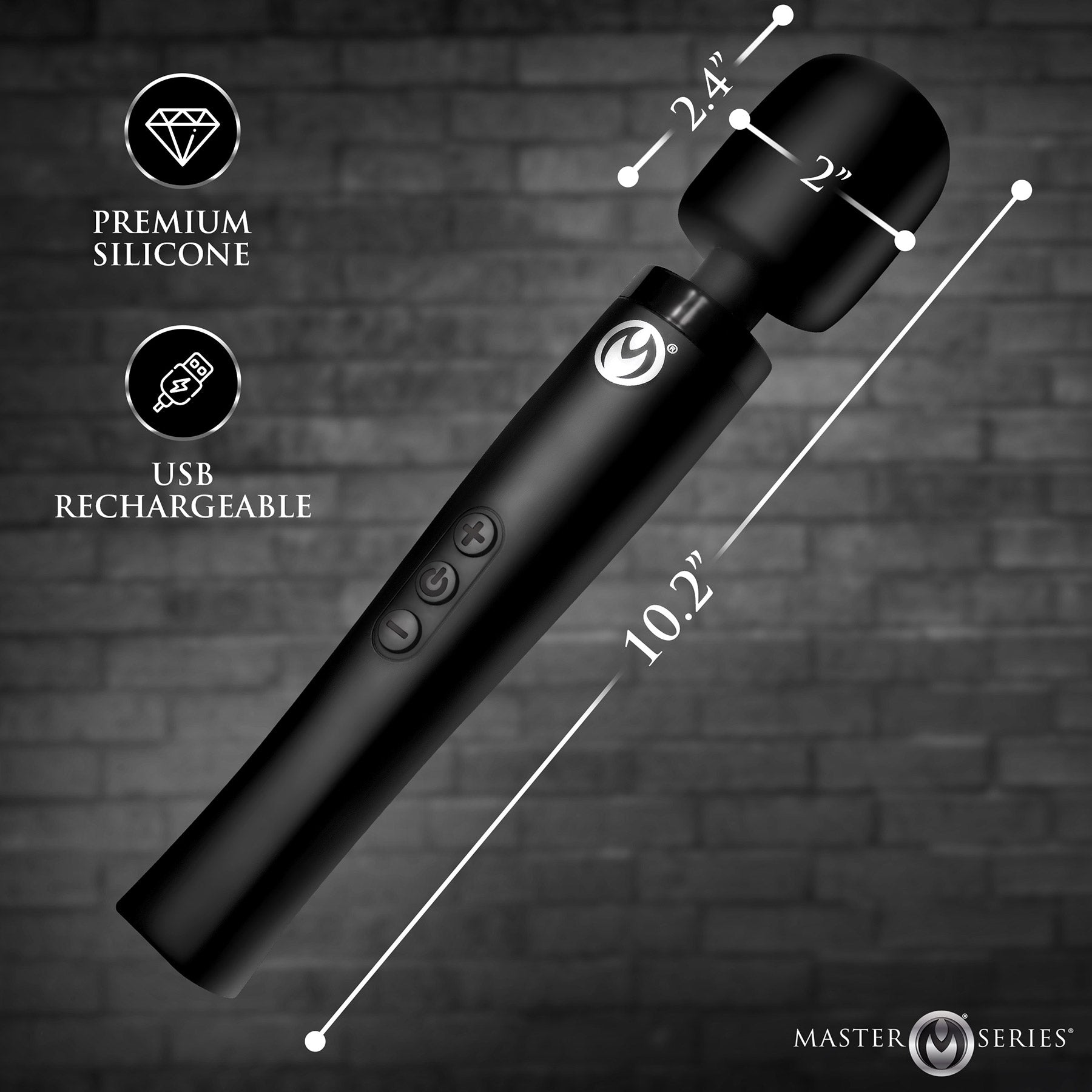Master Series Thunderstick Pro Slim Wand Massager