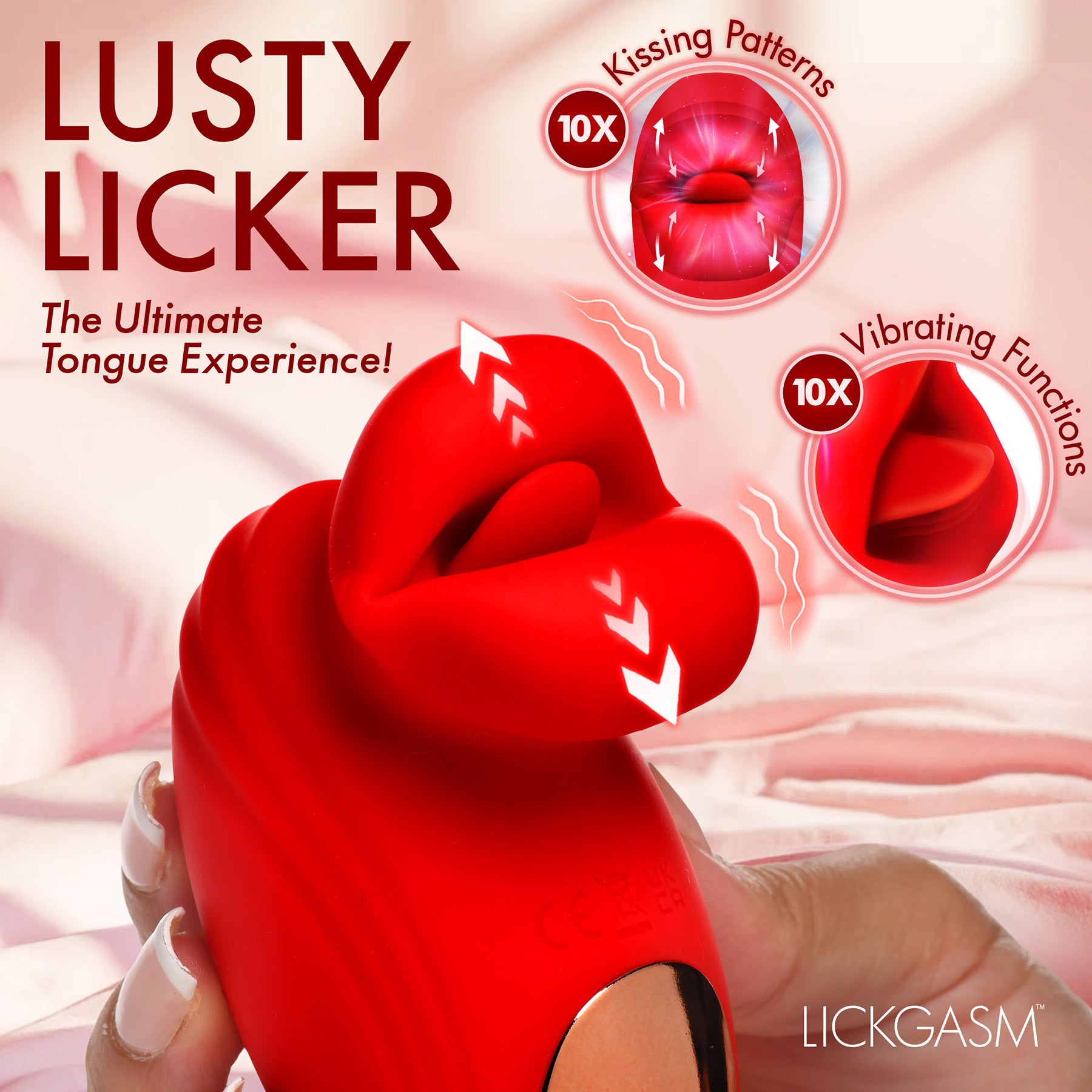 Lickgasm Mini Kisses Kissing & Vibrating Rechargeable Clitoral Stimulator