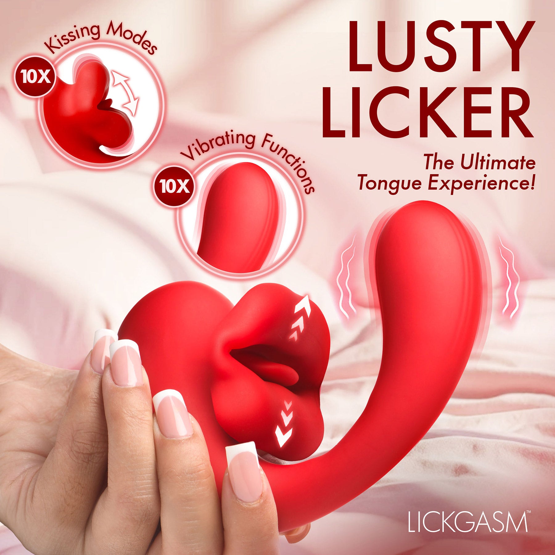Lickgasm G-Kiss Kissing G-Spot Rechargeable Vibrator