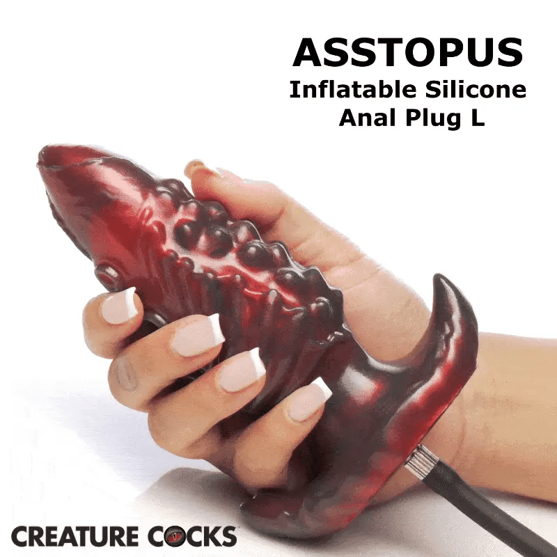 Asstopus Tentacle Inflatable Silicone Anal Plug By Creature Cocks - Large