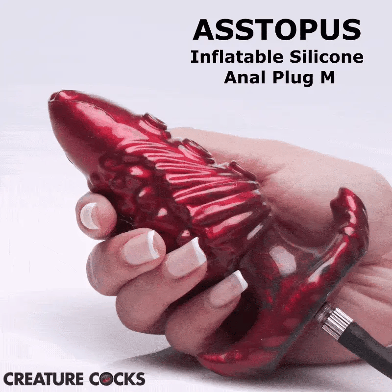 Asstopus Tentacle Inflatable Silicone Anal Plug By Creature Cocks - Medium