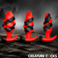 Dragon Trainer Silicone Butt Plug Set By Creature Cocks - 3 Piece Set