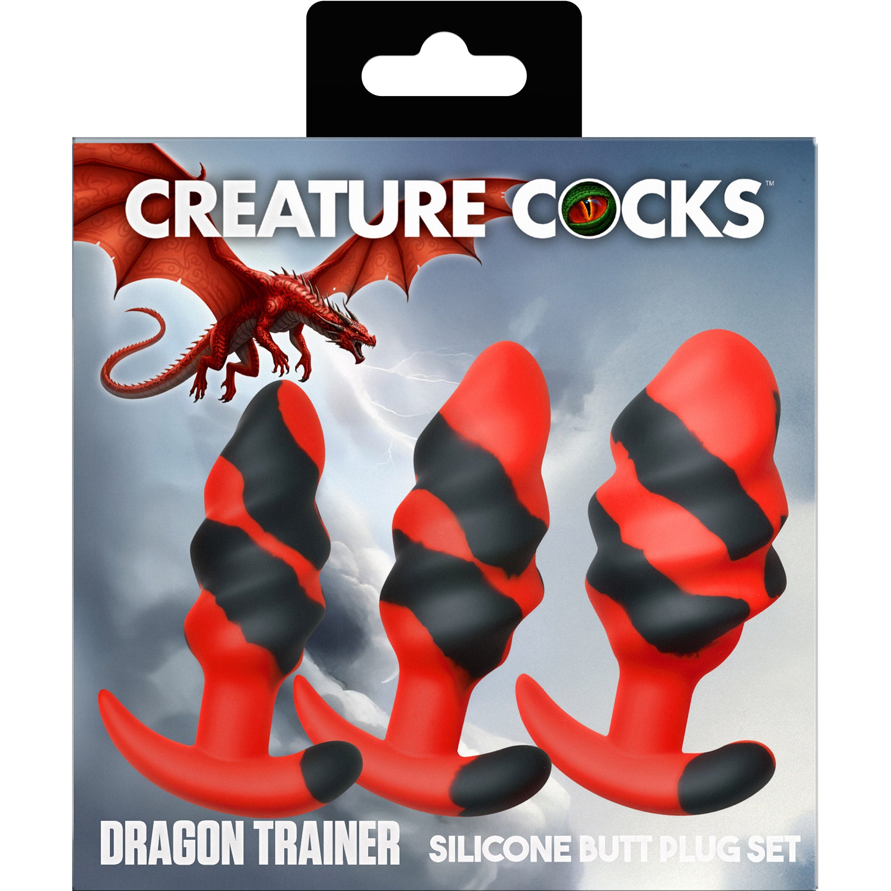 Dragon Trainer Silicone Butt Plug Set By Creature Cocks - 3 Piece Set
