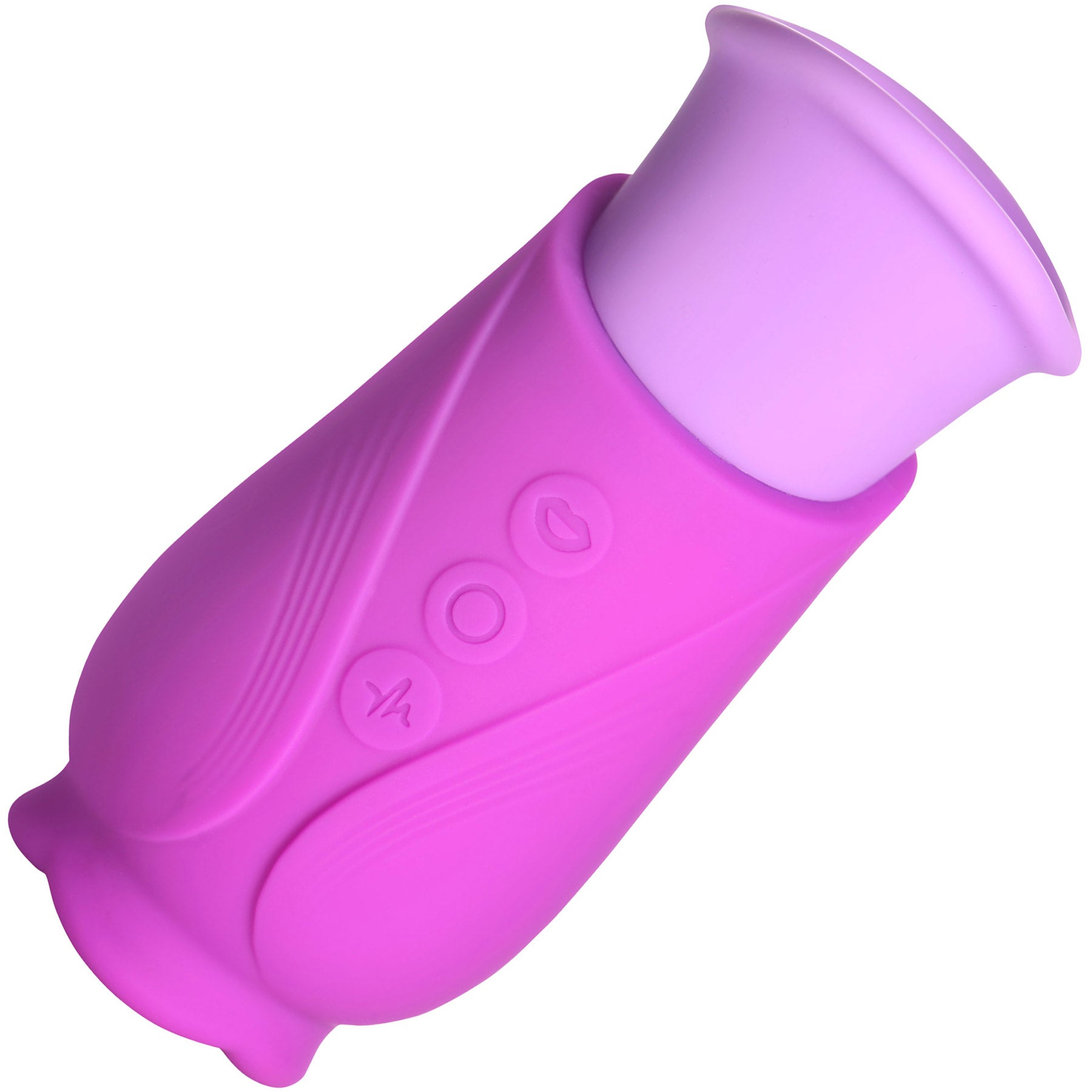 Lickgasm Licking Violet - Sucking Licking Rechargeable Silicone Vibrator