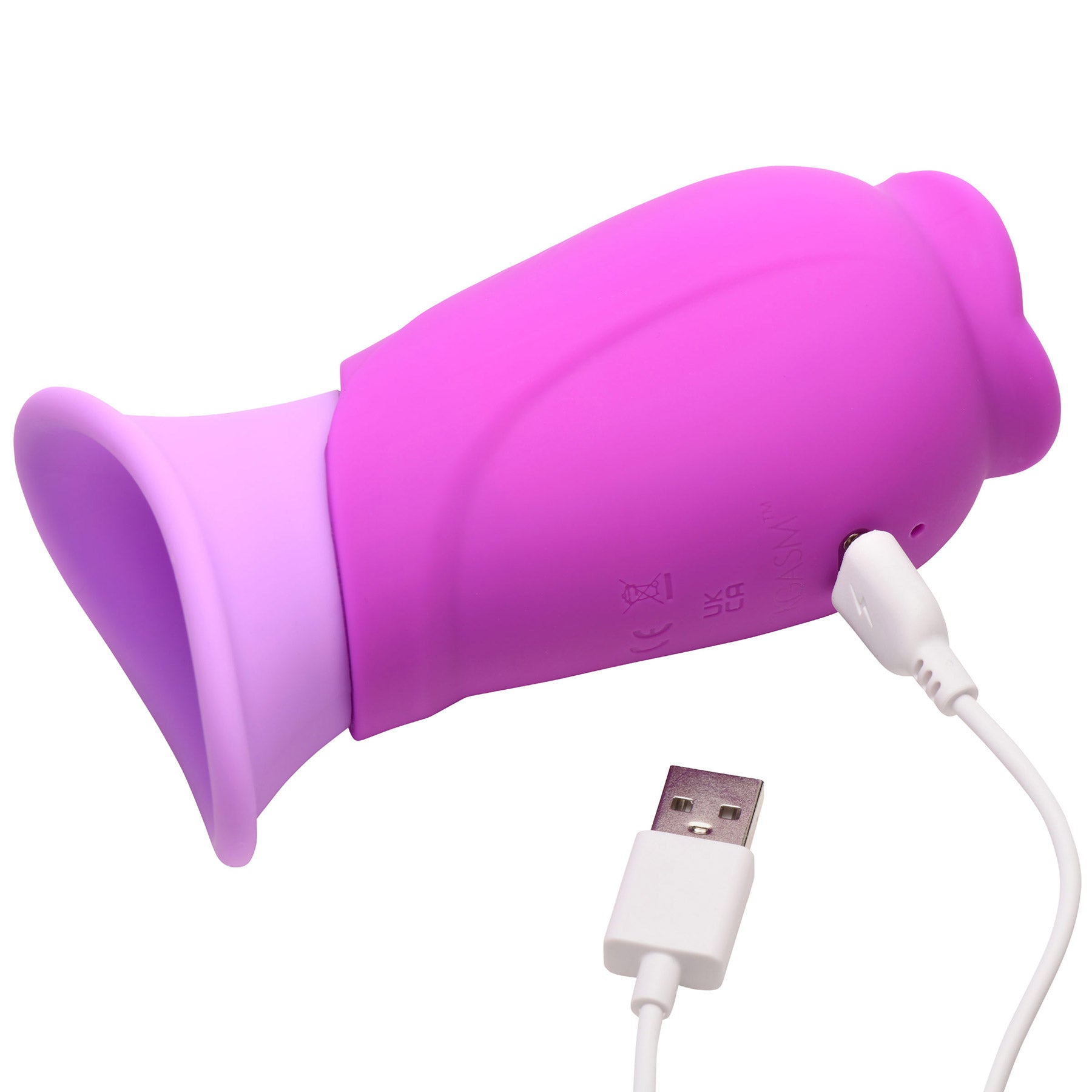 Lickgasm Licking Violet - Sucking Licking Rechargeable Silicone Vibrator