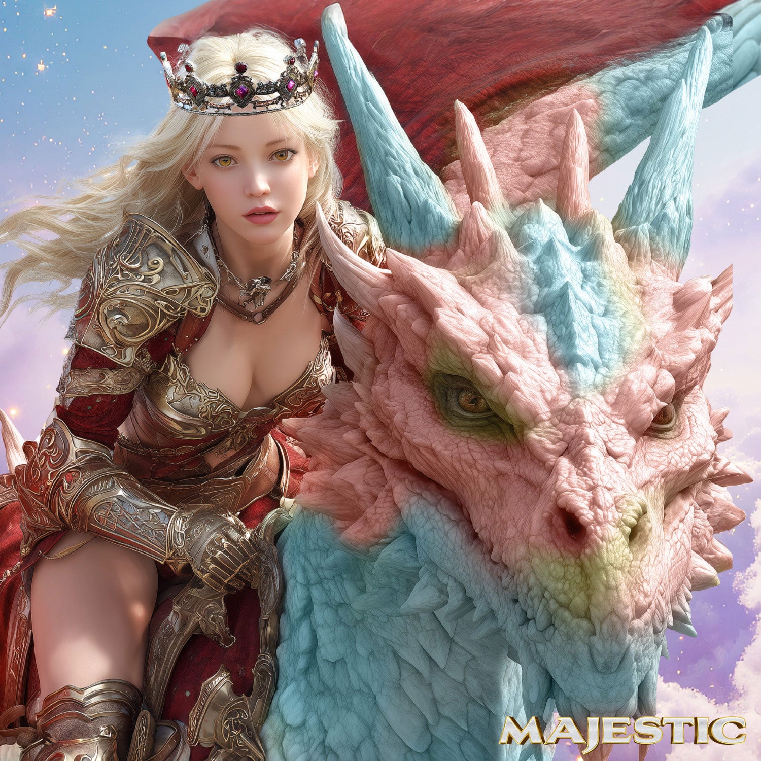 Majestic Seraphina Dragon 9" Silicone Dildo By Creature Cocks