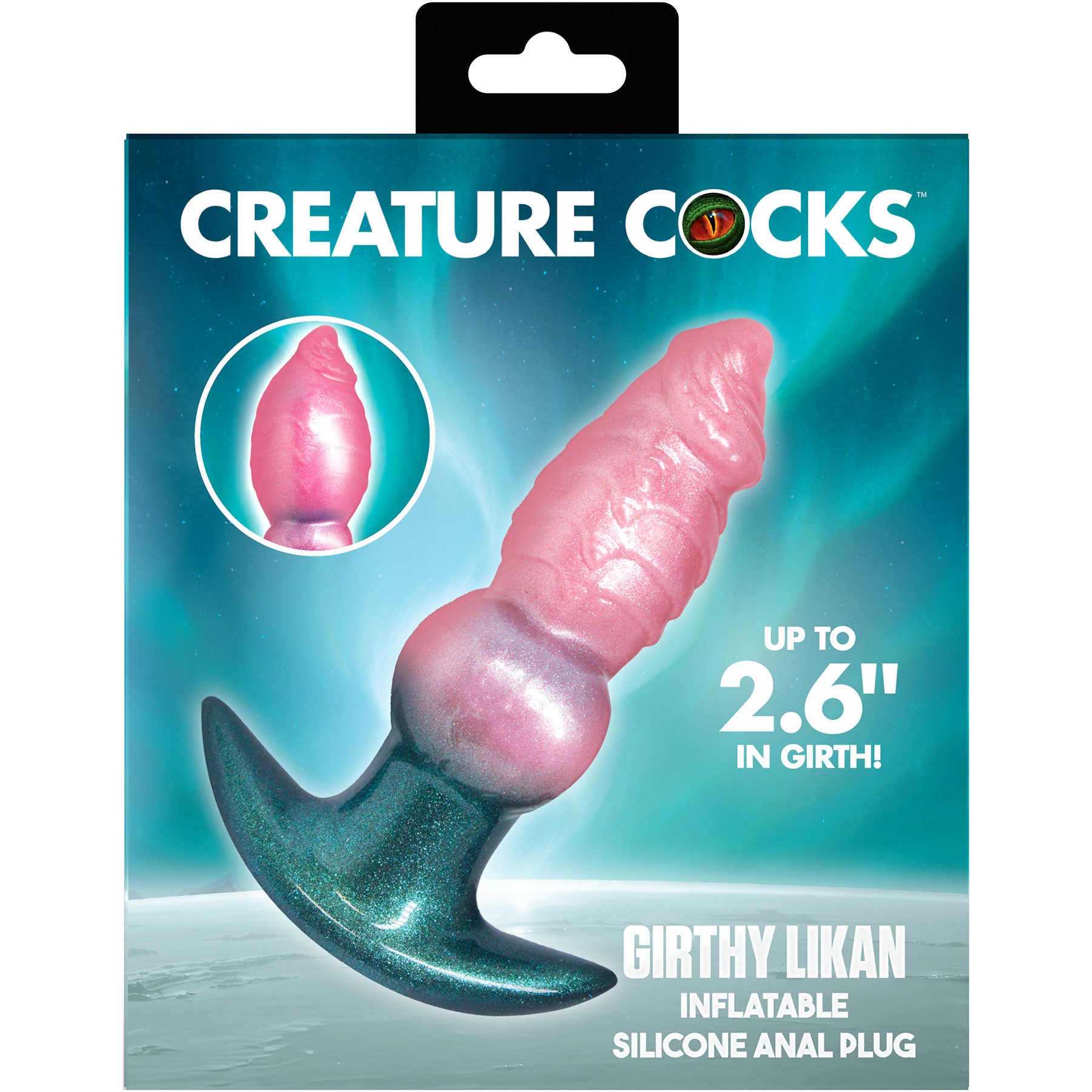 Girthy Likan Inflatable Silicone Anal Plug By Creature Cocks