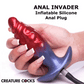 Anal Invader Inflatable Silicone Fantasy Butt Plug By Creature Cocks