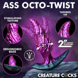 Octo-Twist Silicone Anal Plug By Creature Cocks