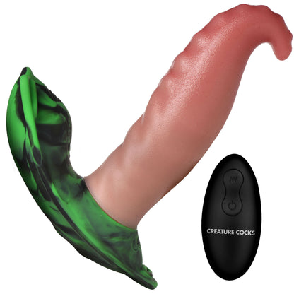 Tongue Twister Panty Vibe Tongue Harness with Remote By Creature Cocks