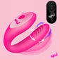 BANG! Gyrating G-Spot Rechargeable Silicone Dual Stimulation Vibrator With Remote - Pink