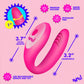 BANG! Gyrating G-Spot Rechargeable Silicone Dual Stimulation Vibrator With Remote - Pink