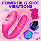 BANG! Gyrating G-Spot Rechargeable Silicone Dual Stimulation Vibrator With Remote - Pink