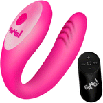 BANG! Gyrating G-Spot Rechargeable Silicone Dual Stimulation Vibrator With Remote