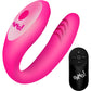 BANG! Gyrating G-Spot Rechargeable Silicone Dual Stimulation Vibrator With Remote - Pink