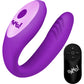 BANG! Gyrating G-Spot Rechargeable Silicone Dual Stimulation Vibrator With Remote - Purple