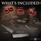 Master Series Scarlet Seduction 14 Piece Bondage Travel Set