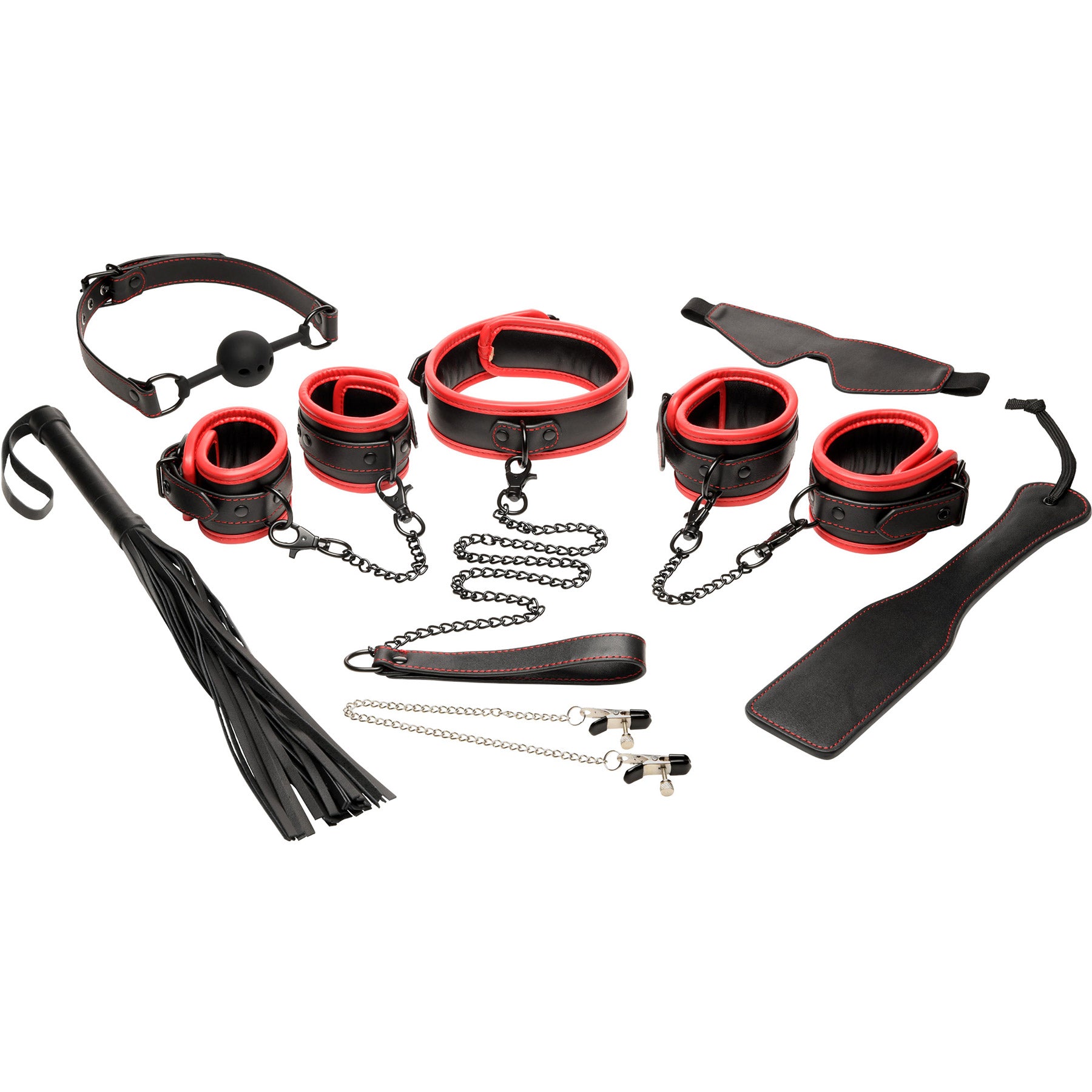 Master Series Scarlet Seduction 14 Piece Bondage Travel Set
