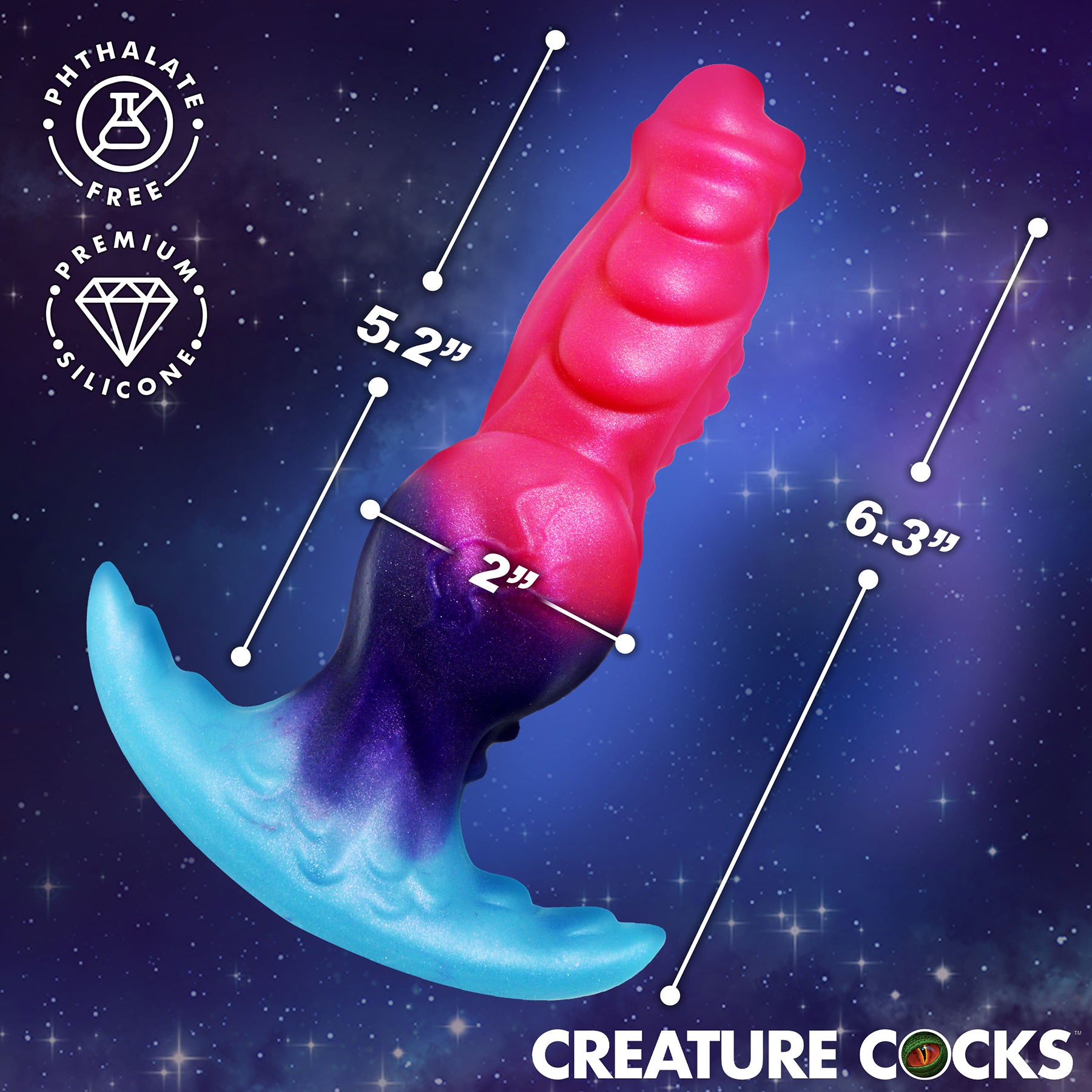 Cosmo Hound Silicone Butt Plug By Creature Cocks