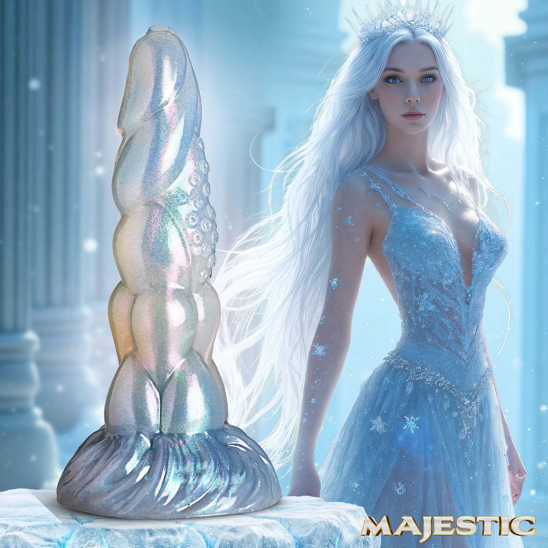 Crysta 8" Silicone Dildo By Creature Cocks