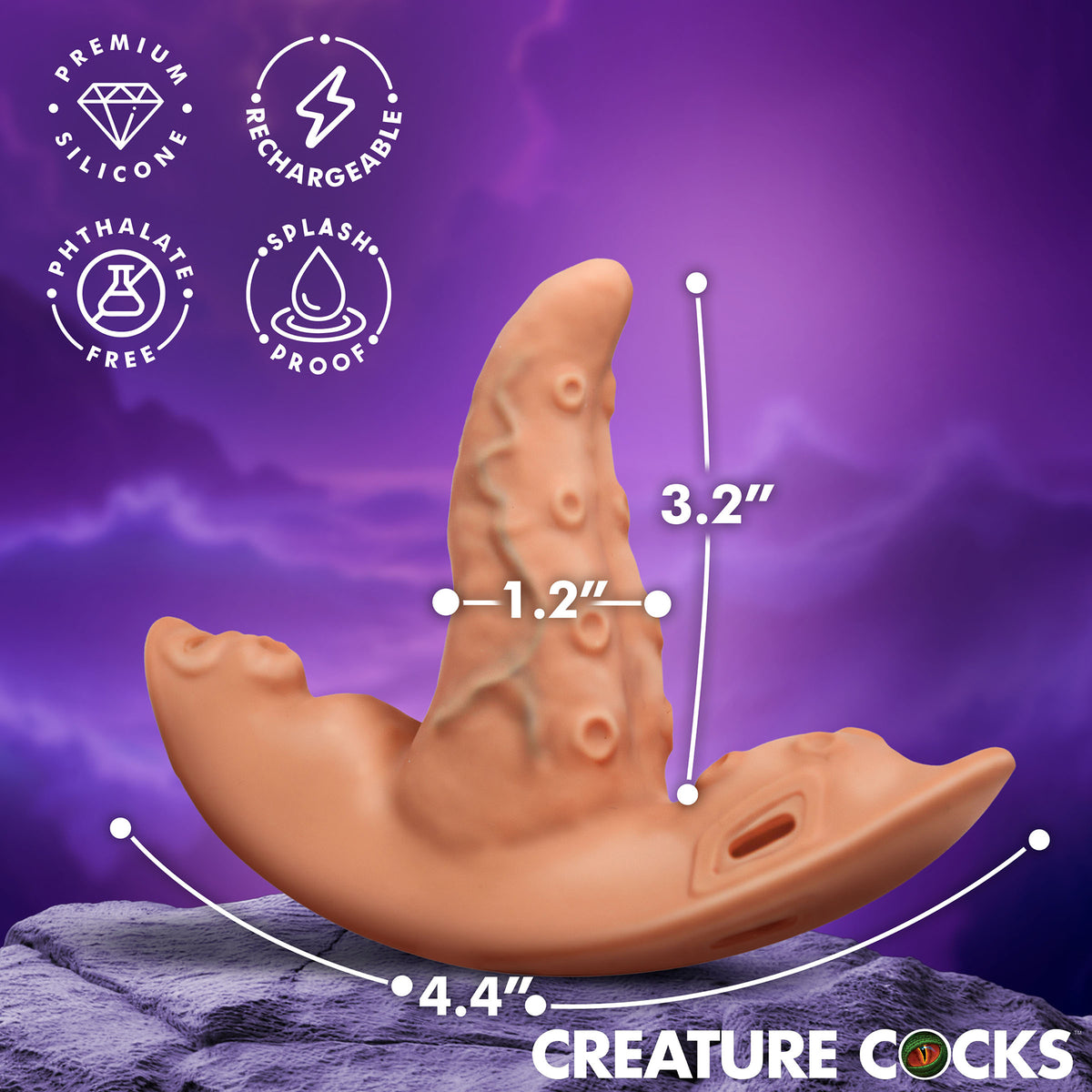 Tenta Kiss Wearable Panty Vibe & Adjustable Harness By Creature Cocks