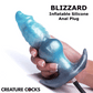 Blizzard Inflatable Silicone Anal Plug By Creature Cocks - In Motion