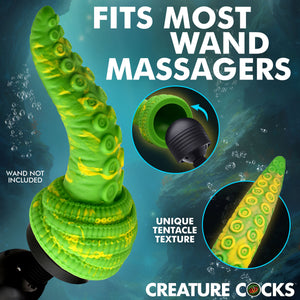 Tenta Head Silicone Wand Attachment By Creature Cocks