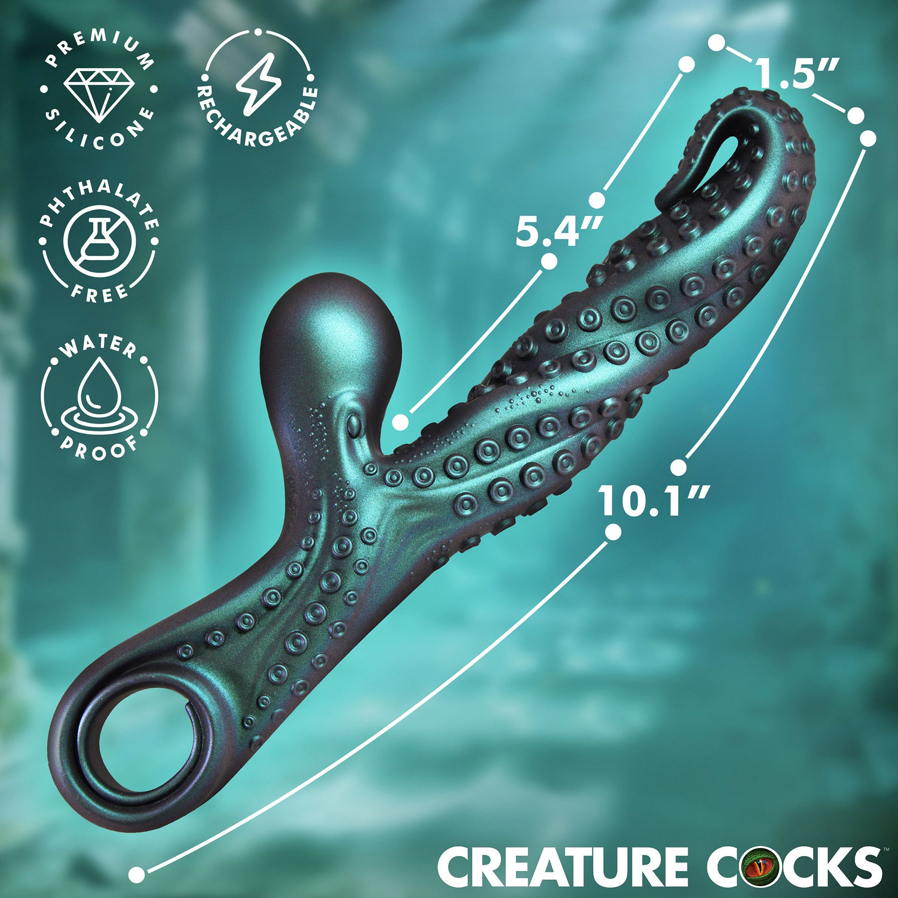 Vibropus Rechargeable Rabbit Vibrator By Creature Cocks