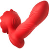 Bloomgasm Rose Thrust Silicone Thrusting, Vibrating Dual Stimulator