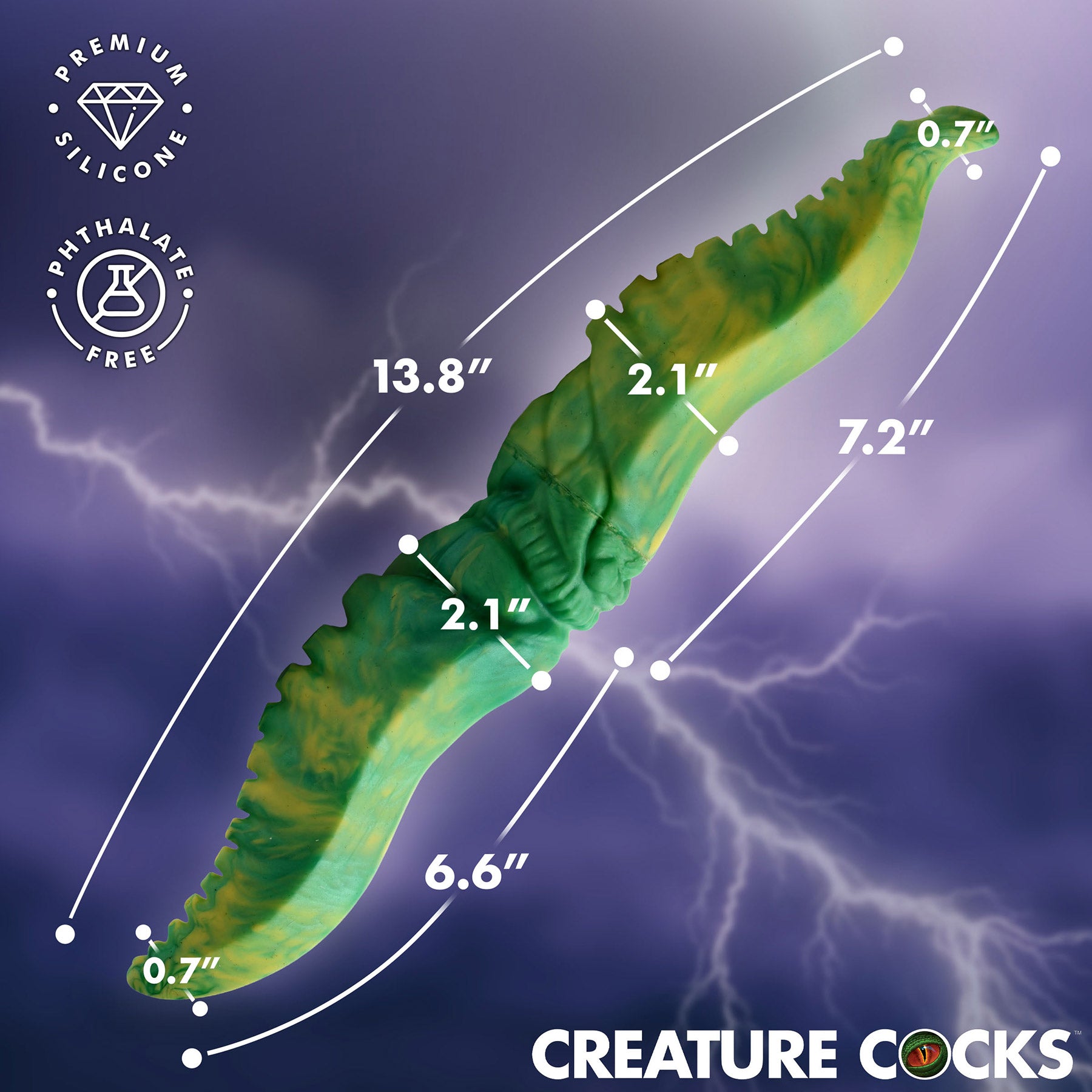 Dual Kraken Silicone Double Dildo By Creature Cocks
