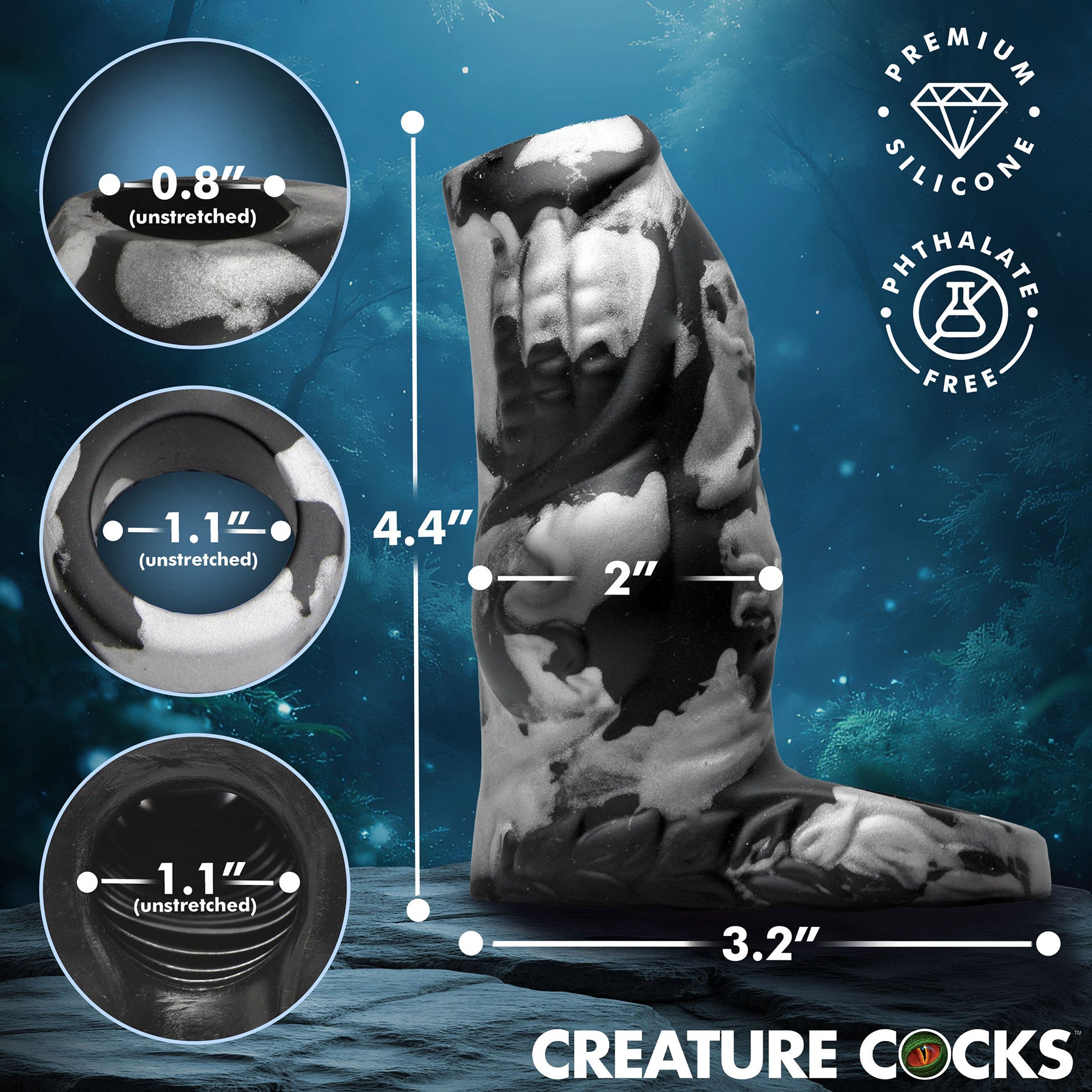 Night Prowler Silicone Penis Enhancer By Creature Cocks