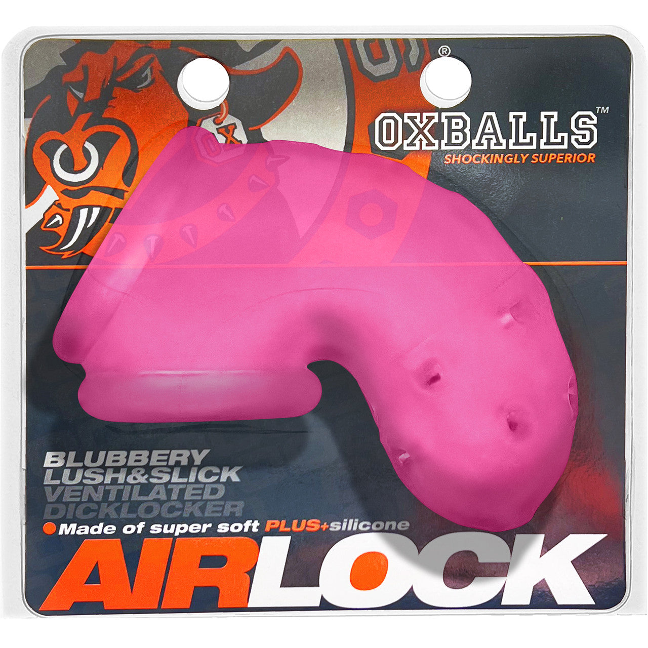 Oxballs Airlock Vented Chastity Cage - Pink Ice