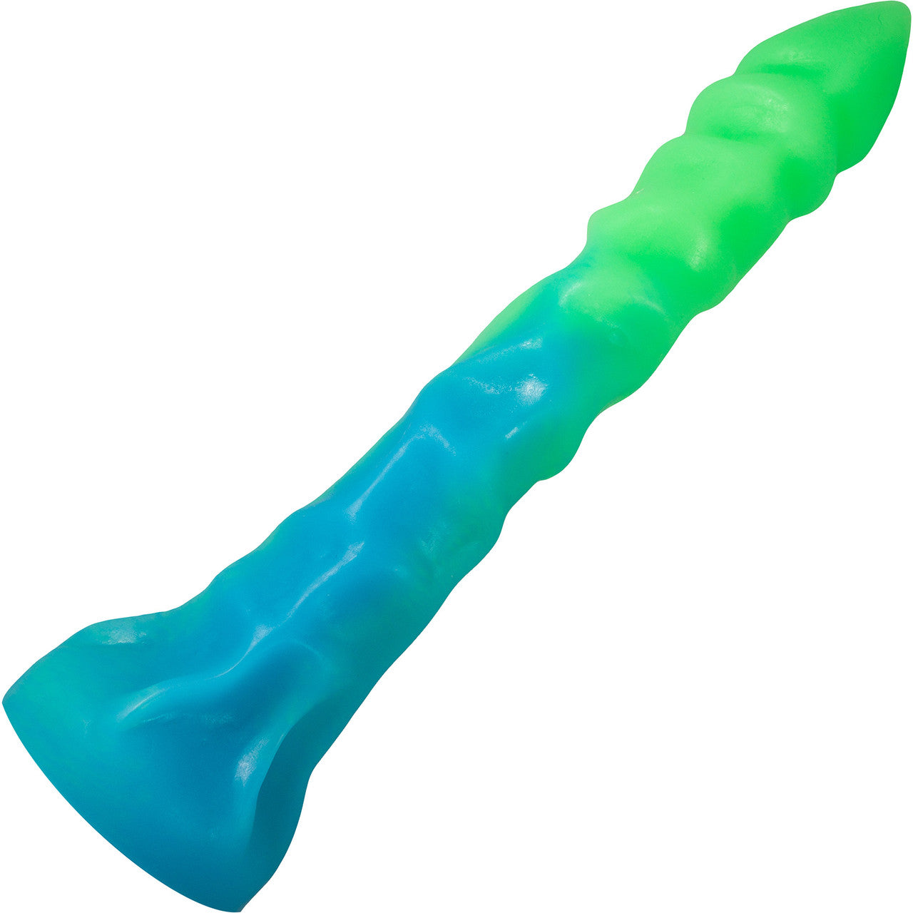 The Alien Probe Thing 12" Silicone Glow-In-The-Dark Dildo By Uberrime - Blue Lagoon