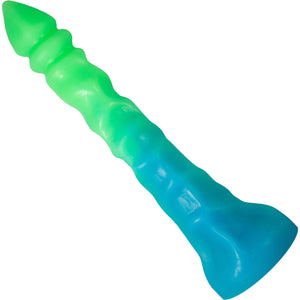 The Alien Probe Thing 12" Silicone Glow-In-The-Dark Dildo By Uberrime - Blue Lagoon