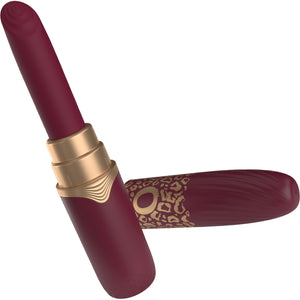 My Secret Premium Rechargeable Waterproof Vibrating Lipstick With 4 Tips By Screaming O - Merlot