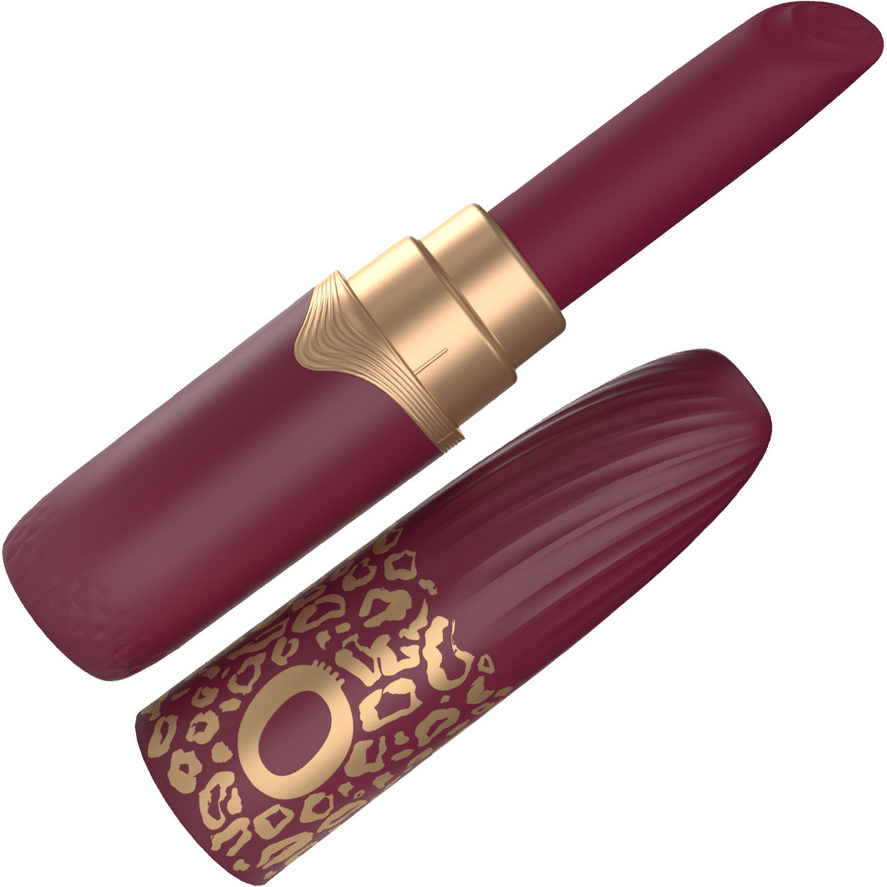 My Secret Premium Rechargeable Waterproof Vibrating Lipstick With 4 Tips By Screaming O - Merlot