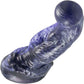 The Aliter Bent Knot Alien Monster 6.75" Silicone Dildo By Uberrime - Nebula Violet