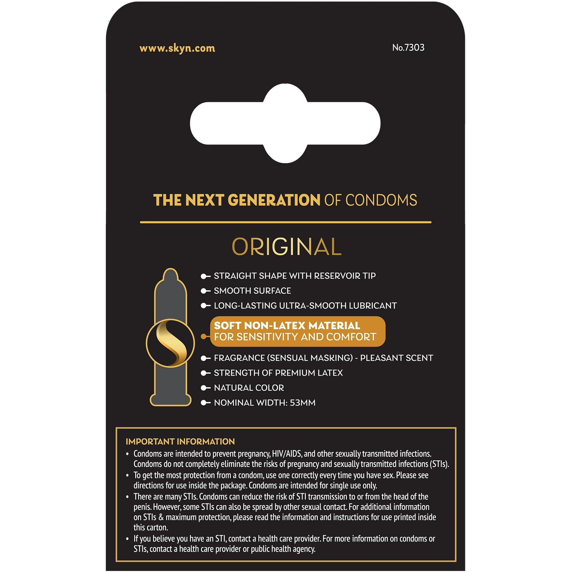 SKYN® Original Non-Latex Lubricated Condoms - 3 Pack