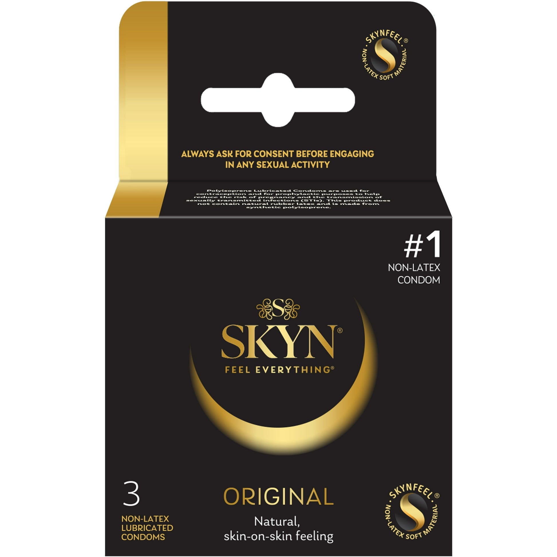 SKYN® Original Non-Latex Lubricated Condoms - 3 Pack