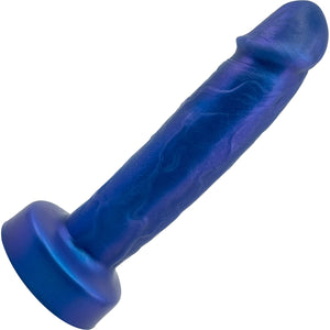 Amante Triple Density Premium 8.5" Silicone Dildo By Uberrime - Color Shift Blue