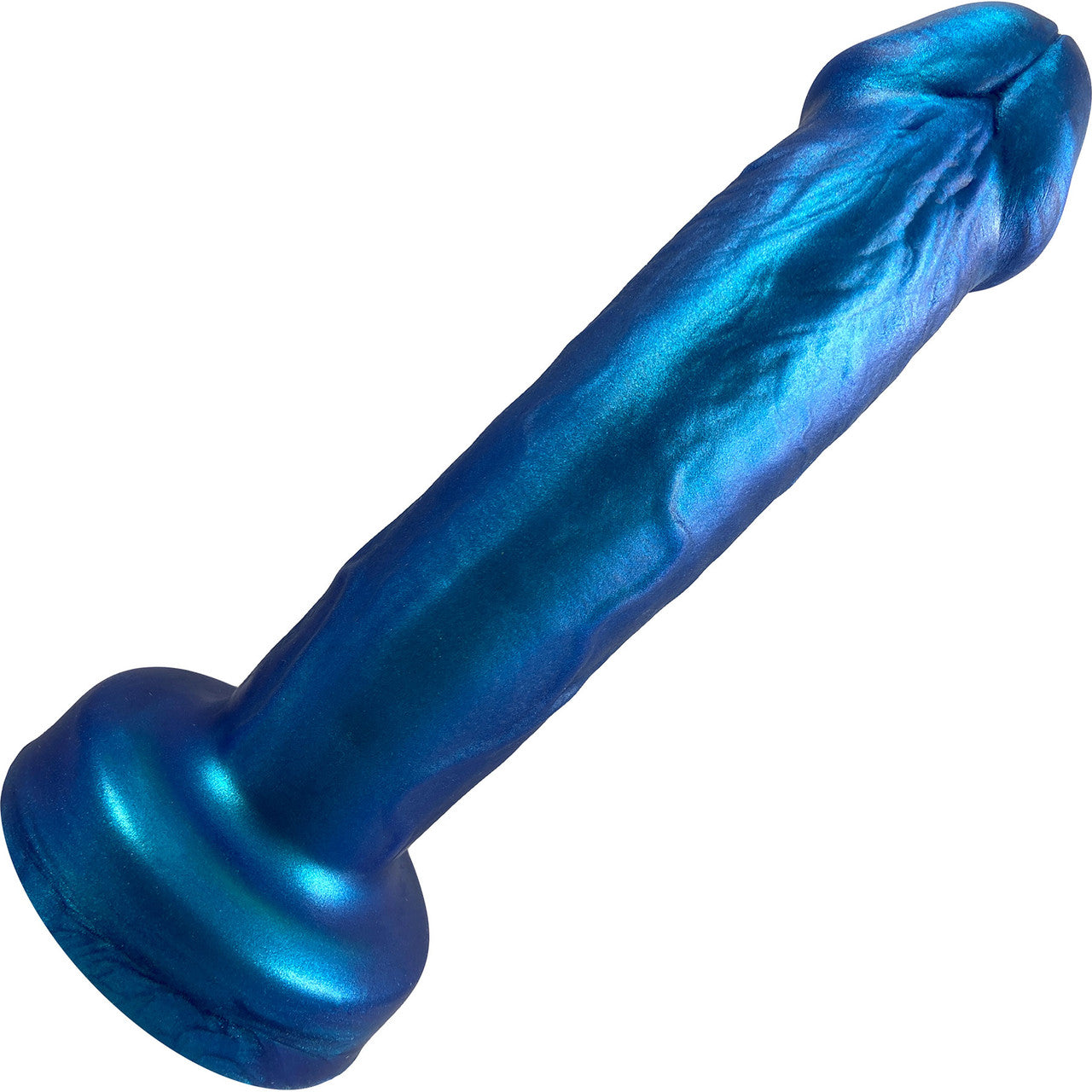 Amante Triple Density Premium Silicone Dildo By Uberrime - Color Shift Blue