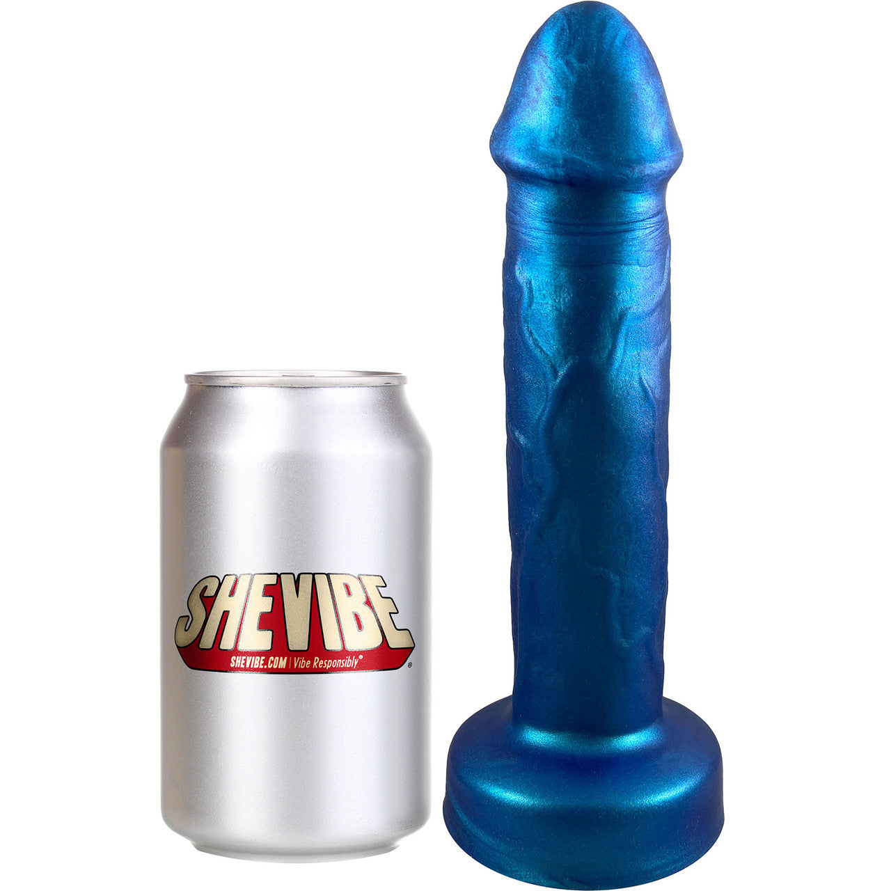 Amante Triple Density Premium Silicone Dildo By Uberrime - Color Shift Blue