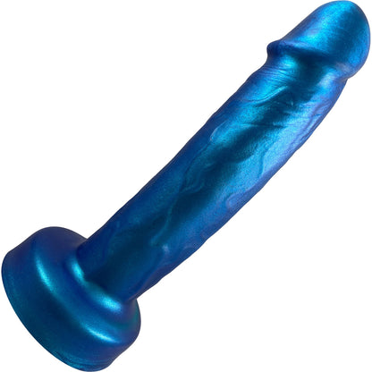 Amante Triple Density Premium Silicone Dildo By Uberrime - Color Shift Blue