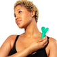 Je Joue Amour Bullet Silicone Vibrator With Fluttering Heart Tip - Emerald Green