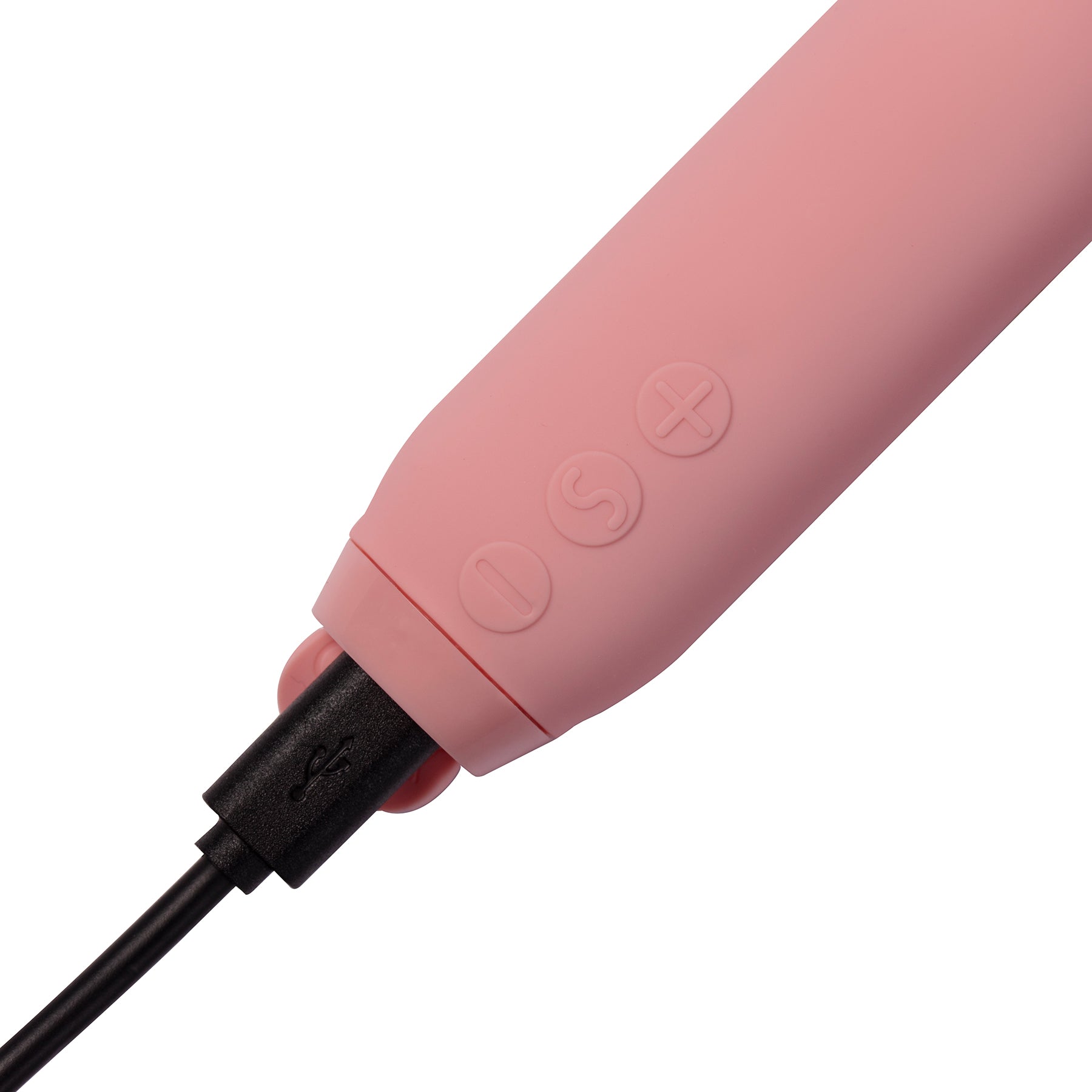 Je Joue Amour Bullet Silicone Vibrator With Fluttering Heart Tip - Pale Rosette
