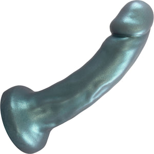 Pris Toys Android Trinity 7" Triple Density Silicone Dildo With Suction Cup Base - Blue Steel