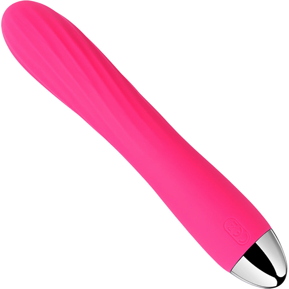 SVAKOM Angel Rechargeable Silicone Warming Dual Stimulation Vibrator - Pink