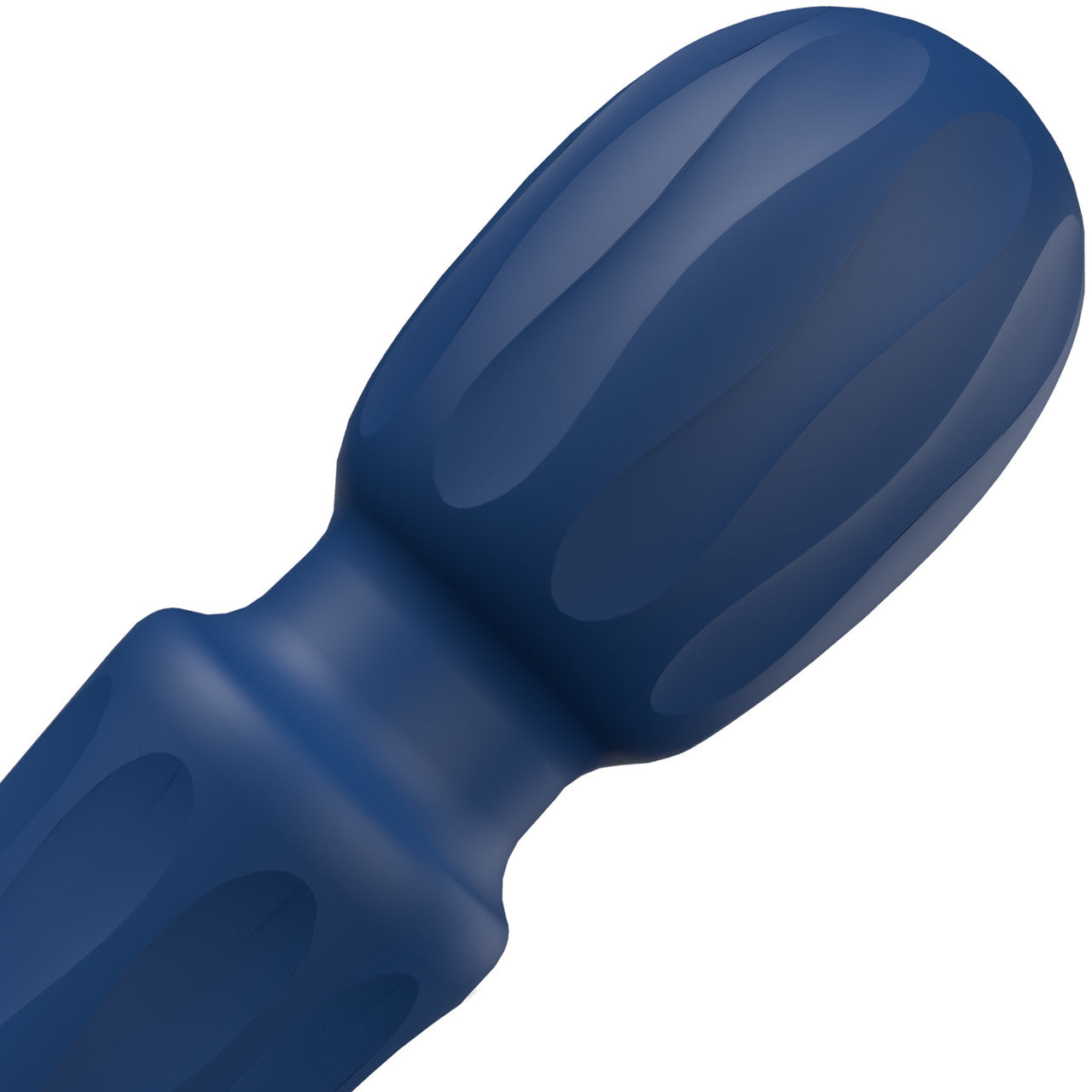 PrimO Wand Rechargeable Waterproof Silicone Vibrator By Screaming O - Blueberry