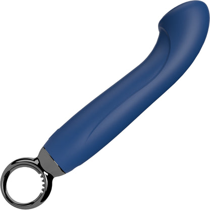 PrimO G-Spot Rechargeable Waterproof Silicone Vibrator By Screaming O - Blueberry