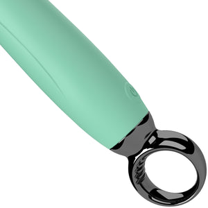 PrimO G-Spot Rechargeable Waterproof Silicone Vibrator By Screaming O - Kiwi Mint